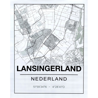 Plattegrond poster Lansingerland